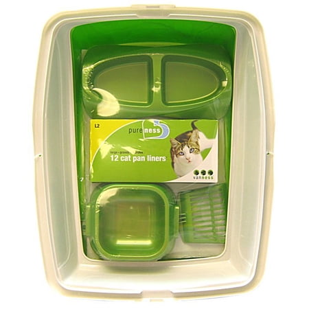 Van Ness Cat Starter Kit 19 L x 15 W x 4.25 H Pack of 3