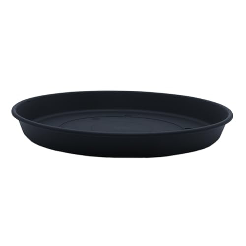 HC Companies 12 In. Black Classic Saucer PCS12005G18