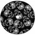 thumbnail image 1 of FMSHPON Skulls in Flowers on Black Xmas Christmas Tree Skirt Stand Mat for Holiday Party Decoration Indoor Outdoor 36 inches, 1 of 3