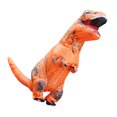 thumbnail image 3 of Disfraz inflable de dinosaurio T Rex, disfraz inflable de dinosaurio para cosplay, fiestas, bodas, Pascua, Navidad, naranja, estilo infantil, 120-140 cm, 3 of 15