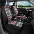 thumbnail image 2 of BDK Pink Inca Car Seat Covers for Front Seats, 2 Pack– Geometric Print Front Seat Cover Set with Matching Headrests, 2 of 5