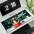 thumbnail image 3 of Santa Surprise Gift Bernese Mountain Dog Merry Cheerful Christmas Desk Mat Full Keyboard Mouse Pad Berner Lover Gifts Large Mousepad - 12021, 3 of 5