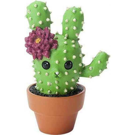 Ebros Prickles The Rabbit That Transform Into A Cactus Plant Small 2.75" Tall Figurine Collectible Statue