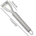 thumbnail image 2 of Ke1Clo Stainless Steel Cheese Knife, Flat Spatula Cutter for Hard Soft Cheese, Household Kitchen Gadget with Matte Handle for Slicing Serving, 2 of 7