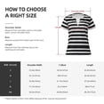 thumbnail image 5 of Naloa Black And White Stripes Print T-Shirts Short Sleeve V Neck Tees for Women Fashion Tops Trendy Lightweight Soft Casual Summer Outfits Clothes, 5 of 5