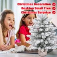 thumbnail image 5 of Artificial Christmas Tree with Realistic Branches Flocked Pine Christmas Decorations for Holiday Home Office Indoor Use A, 5 of 6