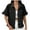 Black-02, variant on Button Down Denim Shirts for Women Top Summer Double Pocket Short Sleeve Blouses Workout Clothes 2025 S-XL