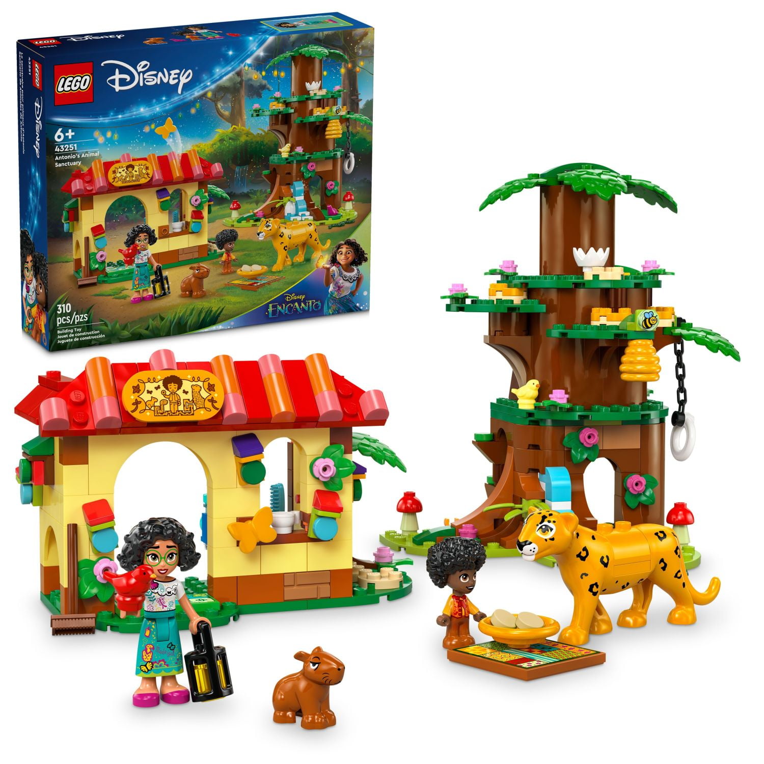 LEGO Disney Encanto Antonio’s Animal Sanctuary, Building Toy for Kids with Mirabel Character, Creative Gift Idea for Girls and Boys Ages 6+, 43251