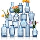thumbnail image 1 of Jarrones de cristal vintage de cristal azul ODBCYWM, 16 unidades, 1 of 7