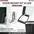 thumbnail image 3 of Rev-A-Shelf Single Pullout 35 qt. Trash Can for Kitchen Cabinets, RV-18PB-1, 3 of 5