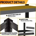 thumbnail image 5 of Metal Garage Storage Shelves Heavy Duty Shelving Unit 3 Tier Steel Adjustable Organizing Shelves 1500 LBS Capacity  Shelving Ideal for Garage Tote Pantry Basement Outdoor, 36”H*36”W*16”D, 5 of 7