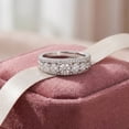 thumbnail image 6 of SFTING Wedding Band for Women Moissanite 925 Sterling Silver Eternity Wedding Ring Stacking Band for Her Size 8, 6 of 8