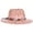 Pink, variant on Panama Jack Women's Straw Hat - Ivory Two-Tone Paper Braid, 5" Big Brim, UPF (SPF) 50+ UVA/UVB Sun Protection