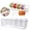 Clear, variant on Giyblacko Chilled Condiment Box 5 Containers Condiment Server With Individual Lid Tray With Bar Accessories Removable Dishes Platter Fruit Salad For Party Decorations