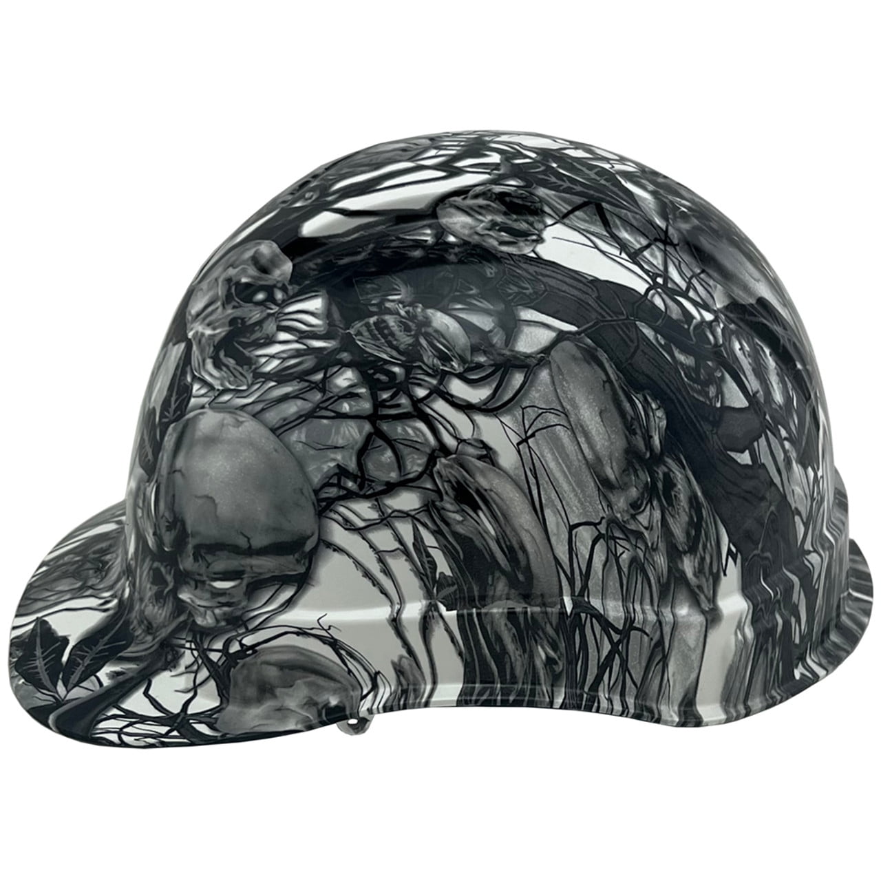 Skull Family Tree Hydro Dipped Hard Hats Cap Style Design with 4 Pt Suspension