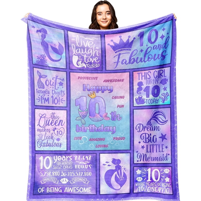 LHSHID Birthday Gifts for 8 Year Old Girl Blanket Flannel Soft and Comfortable Anti static Bed Sofa Blanket 50x60in