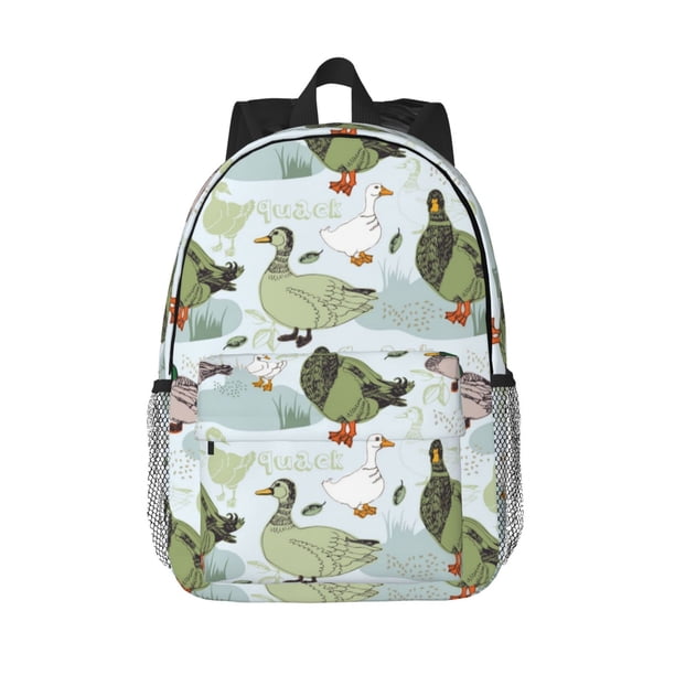 Easygdp Mallard Ducks Wild Birds Mochila Ligera de 15 Pulgadas para Estudiantes, Mochila Cómoda para la Escuela y Viajes, Correas Ajustables
