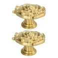 thumbnail image 6 of Masteelf Golden Brass Rose Flower Drawer Knobs for Cabinet with Elegant French Design and Craftsmanship 2 Pieces, 6 of 7