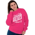 thumbnail image 3 of Dont Even Think About It Attitude Women Plus Size Crewneck Sweatshirt Brisco Brands 5X, 3 of 5