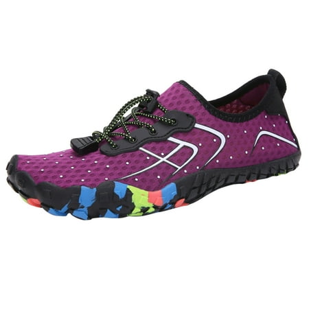 

Cathalem Men And Women Swimming Shoes Light Swimming Shoes Wading Diving Beach Shoes Women Yoga Skin Shoes Purple 41