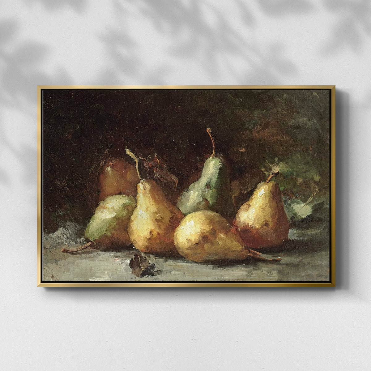 Vintage Botanical Print-LXVII By Wexford Home Framed in Gold Wood Gallery Wrapped Canvas 17 in. x 25 in.