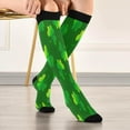 thumbnail image 5 of GZHJMY 2 Pair St.Patrick's Day Clover 20-30mmHg Compression Socks for Women Men, Knee High Stockings for Athletic Sports,Running,Travel, 5 of 7