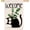 Holly Leaf Cat, variant on Spring Cat Daisy Garden Flag 12x18 Vertical Double Sided White Flowers Welcome Summer Farmhouse Holiday Outside Decorations Burlap Yard Flag BW765