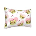 thumbnail image 2 of Bingfone Avocado Lovers Print Satin Pillowcase for Hair - Standard Size with Zipper Silky & Soft Pillow Covers,20x30 inches, 2 of 8