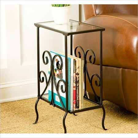 Holly & Martin Kilpatrick Metal Magazine Table in Painted Black