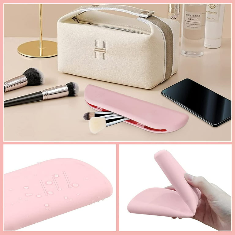 Silicon Makeup Brush Holder Travel - Portable and Magnetic Organizer –  TweezerCo