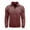Red, variant on BSDJILFG Retro Velvet Shirts for Men Half Zip-Up Tees Loose Fit Solid Color Pullover Collar Shirts ,S-2XL