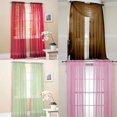 thumbnail image 4 of Wirlsweal Glass Yarn Sheer Window Valance Curtain Pure Color Bedroom Home Wedding Decor, 4 of 10