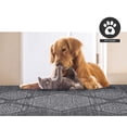 thumbnail image 6 of FH Home Flat Woven Outdoor Rug - Waterproof, Easy to Clean, Stain Resistant - Premium Polypropylene Yarn - Boho Moroccan - Large Patio, Deck, Sunroom - Ariana - Charcoal - 5ft 2in x 7ft 6in, 6 of 7