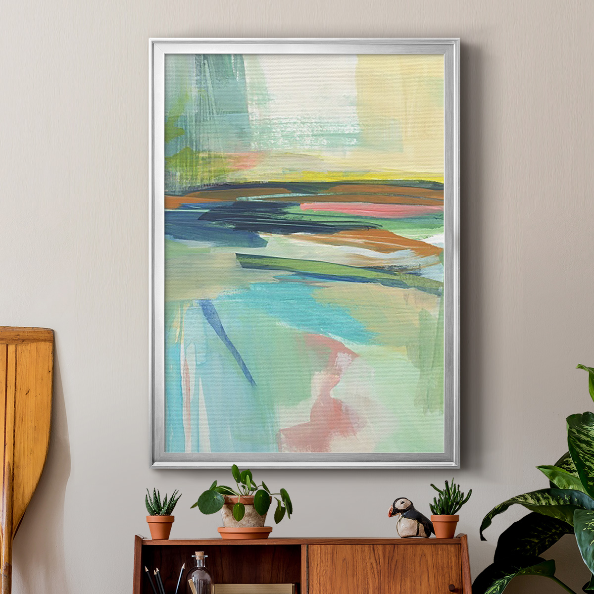 Radiant Horizon II Premium Framed Print, in Gold, Black, or Silver - Ready to Hang