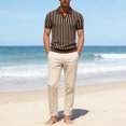 thumbnail image 4 of DGMIOCS Polo pour Homme Polo de Golf Rétro Travail Café S, 4 of 9
