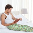 thumbnail image 5 of Logiee Spring Gnomes Print Pajama Pants for Men,Men’s Pajama Bottoms,Mens PJ Pants with Pockets & Button Fly-3X-Large, 5 of 6