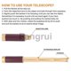 thumbnail image 4 of For Pocket Telescope Brass 25x30 Binoculars Monocular Telescope Hand Telescope In Gold 26s, 4 of 5