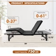 thumbnail image 3 of King Size Adjustable Bed Base Frame - Quiet Motor, Head & Foot Incline, Zero Gravity, Wireless Remote, Universal Compatibility, 3 of 7