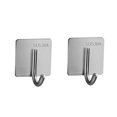 thumbnail image 2 of Kumdkd 2-Pack Stainless Steel Heavy Duty Hooks – Rustproof No-Drill Bathroom & Kitchen Organizers for Towels, Coats, Pots (25lb Capacity, Space Saving Wall Hooks), 2 of 6
