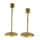 thumbnail image 1 of 2 piezas soporte de vela cónica candelabro MESA CENTRO DE MESA cena Dorado, 1 of 9