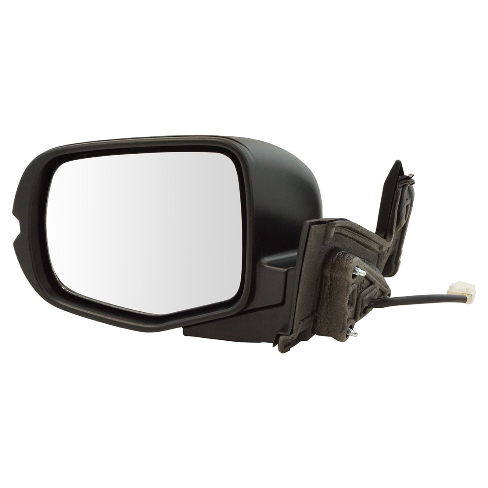 TRQ Driver Side Mirror Assembly Power Foldaway Smooth Paint to Match Fits 2016 Honda Pilot Front Wheel Drive