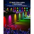thumbnail image 3 of Luces solares para vallas Hicotet, 15 colores, con mando a distancia, 3 of 9