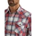 thumbnail image 5 of Wrangler® Men's Slim Fit Long Sleeve Woven Twill Shirt with Sunglasses Cleaner, Sizes S-5XL, 5 of 5