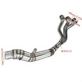 thumbnail image 4 of Slip On Motorcycle Exhaust Muffler Front Middle Link Pipe For Yamaha XSR900 MT-09 For Tracer 900 GT MT09 FZ09 FJ 09, 4 of 7