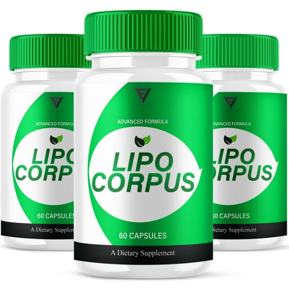 (3 Pack) Lipo Corpus Health Supplement, LipoCorpus Advanced Pills (180 Capsules)