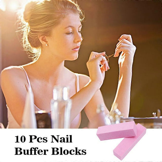 10 Pcs Nail Buffer Block Sanding Sponge Nail Buffers Files Manicure Pedicure Grinding Polishing