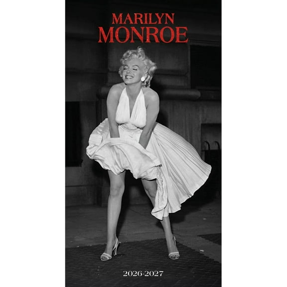 Carousel Calendars, Marilyn Monroe 2 Year 2026 Pocket Planner, 12'' X 12'', 16-Month Calendar with Stapled Binding