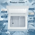 thumbnail image 5 of AUSEO Compact Freezer 3.5 cu ft Environmental Chest Freezer, Mini Freezer with 7 Gear Adjustable Temperature, Removable Storage Basket, Energy Saving, White, 5 of 9
