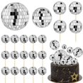 thumbnail image 1 of Decoraciones para tartas SPFYUnion Disco Ball para cupcakes, 21 unidades, 1 of 6
