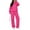 Hot Pink, variant on Pink Sweat Suits for Womens 2 Piece Oversized Casual Long Sleeve Sweatsuit Athletic Warm Wide Leg Pant Sets Basic Fall Outfits for Women with pockets, Hot Pink XXL